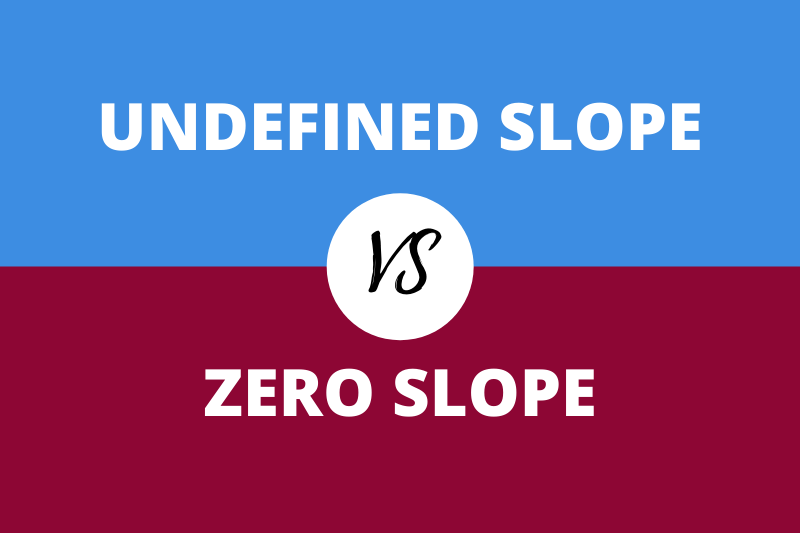 Undefined vs Zero Slope
