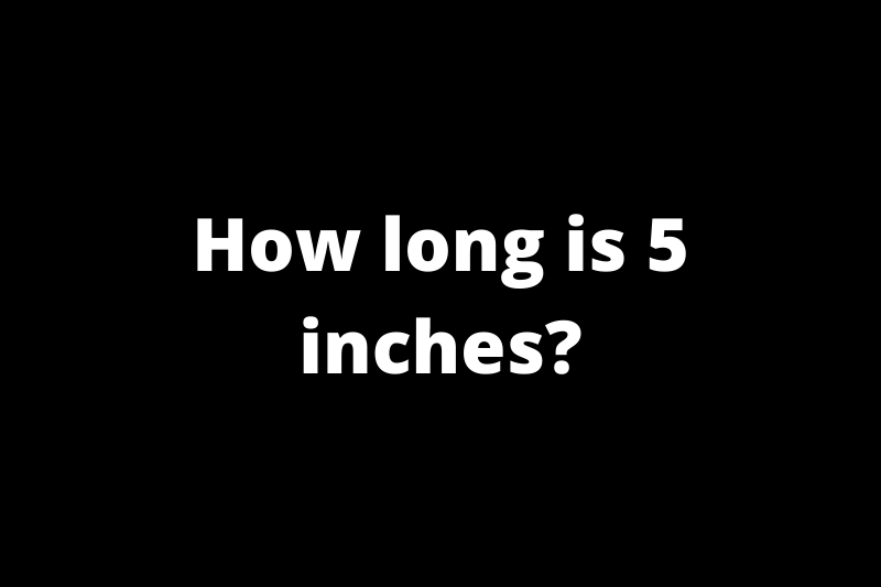 How long is 5 inches? [With Stunning Visuals & Examples]