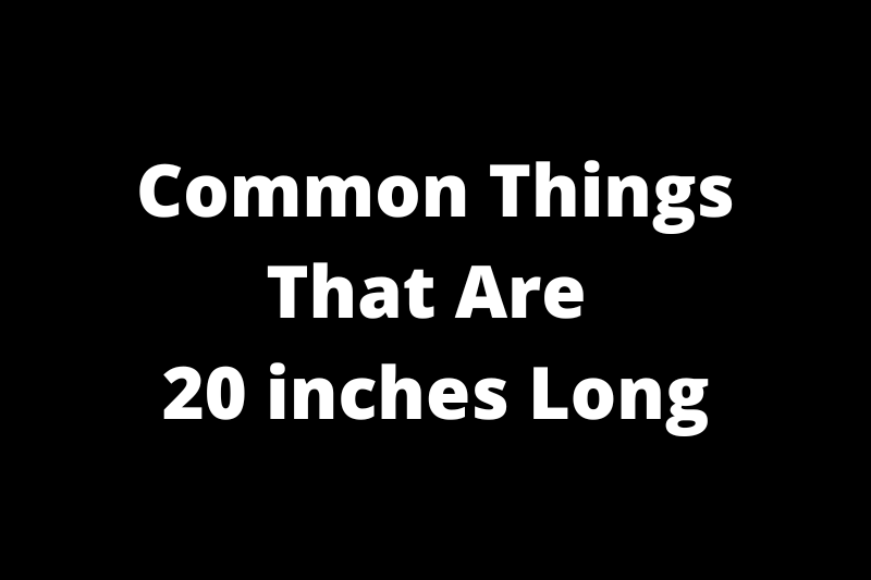 Common Things That Are 20 inches Long