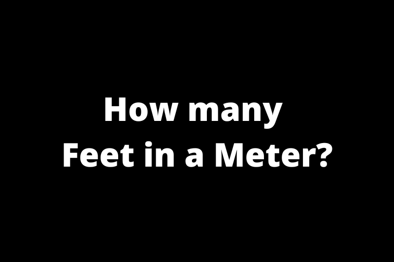 How many Feet in a Meter