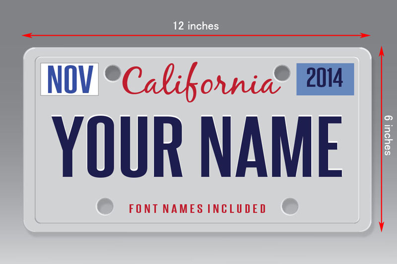 What are License Plate Dimensions?
