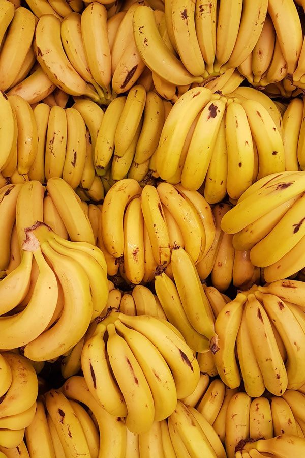 Bananas of medium size are about 120 grams