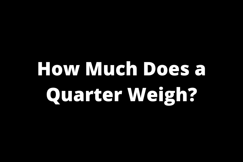 How Much Does a Quarter Weigh (Value of 10 Pounds of Quarters)