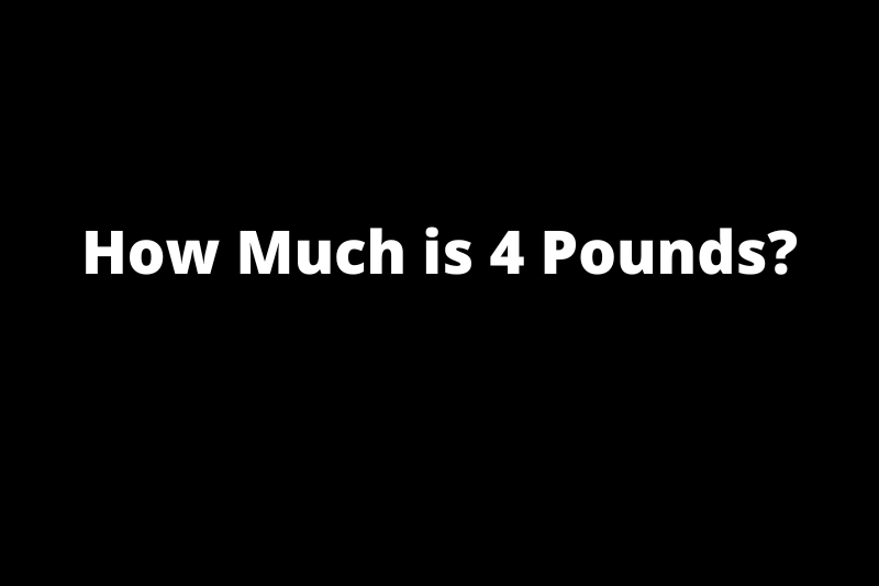 How Much is 4 Pounds? Common Objects Compared To 4 lbs